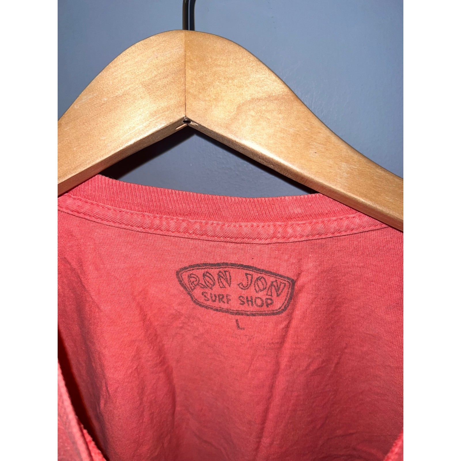 Ron Jon Surf Shop Orlando Graphic T-Shirt Coral Orange Tropical Birds Mens L
