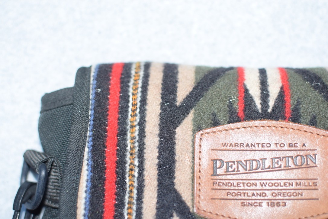 Pendleton Mystic Lake Explorer Sling crossbody bag Black Wool Aztec Design