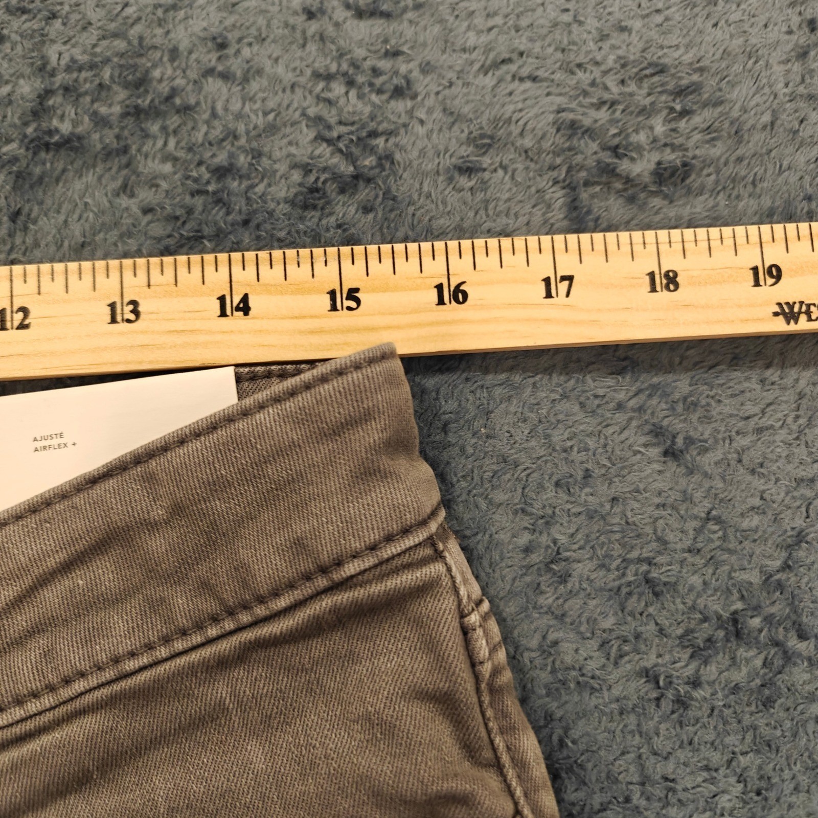 American Eagle Airflex+ Slim Jeans Mens 30×30 Grey Brown Stretch 012-0520-4127