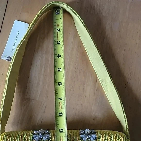 Anthropologie Fiona Beaded Bag Geometric Edition