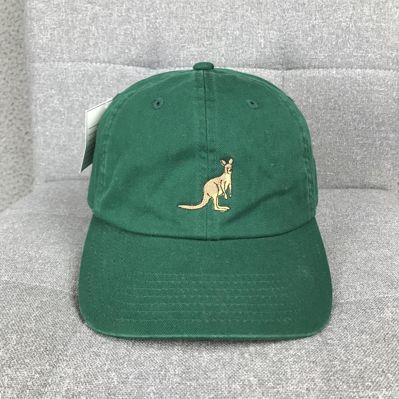 Pit Bull Kangaroo Hat Cap Strap Back One Size Green Embroidered Mens Baseball