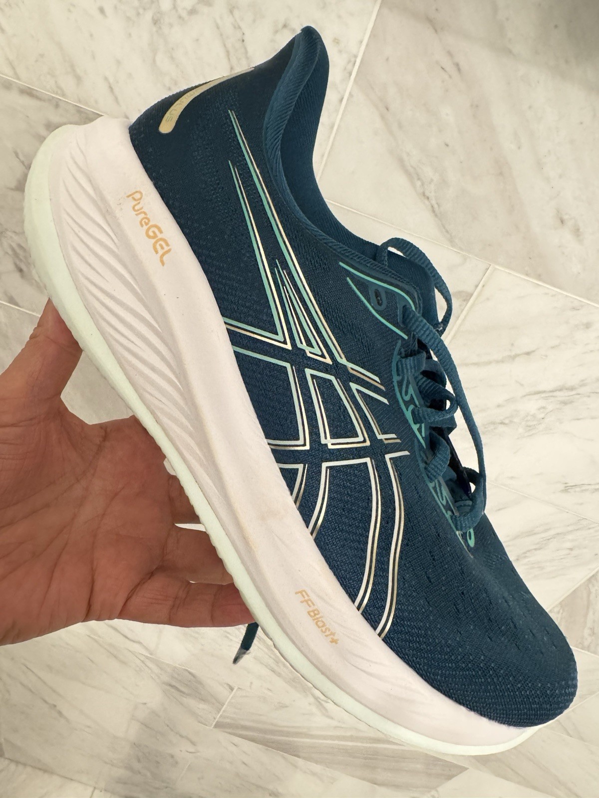 Asics Gel-Cumulus 26 1012B599 Women’s US 10.5 Sneakers Rich Teal Running Shoes