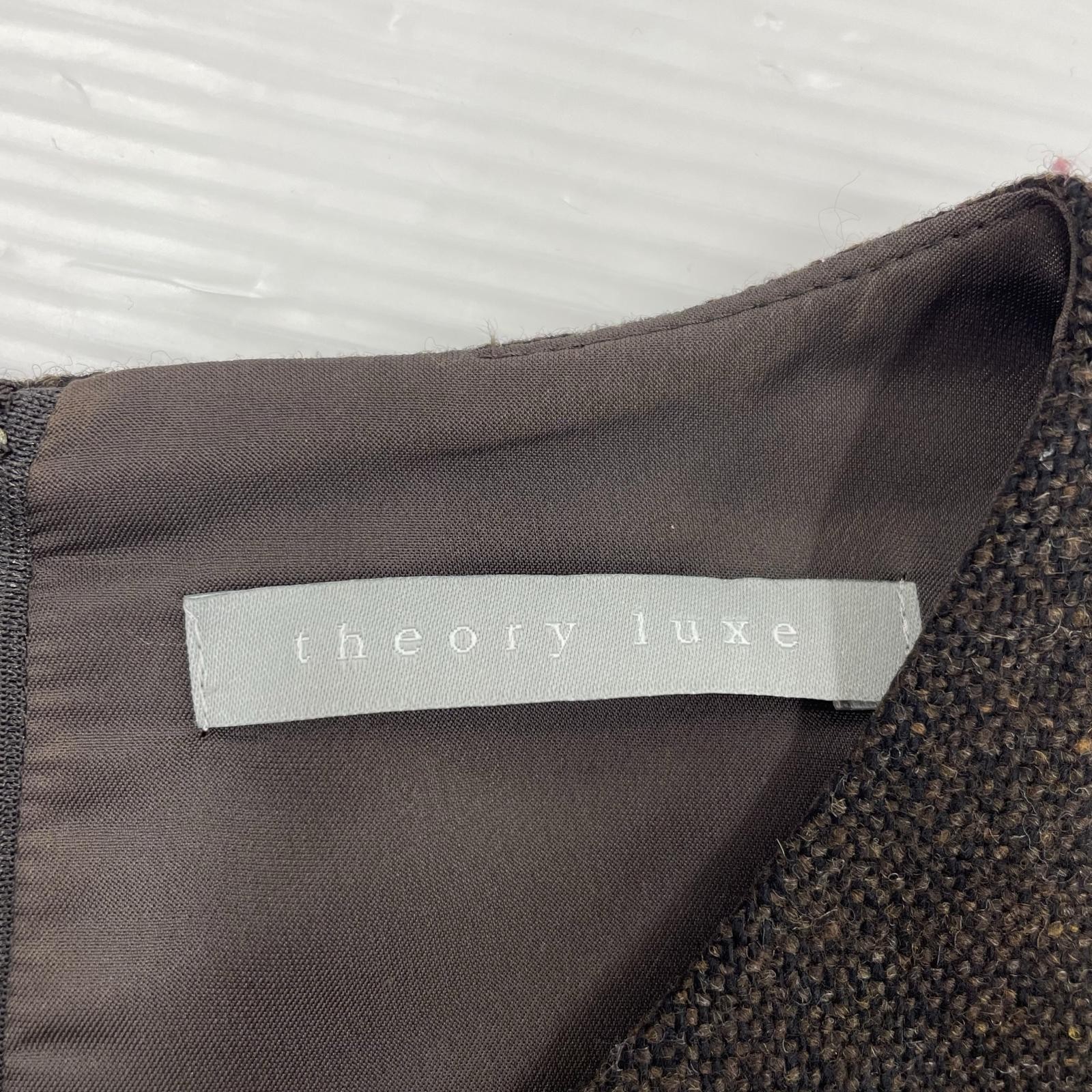 theory luxe Wool blend jumper dressone piece size40/Brown made in japan