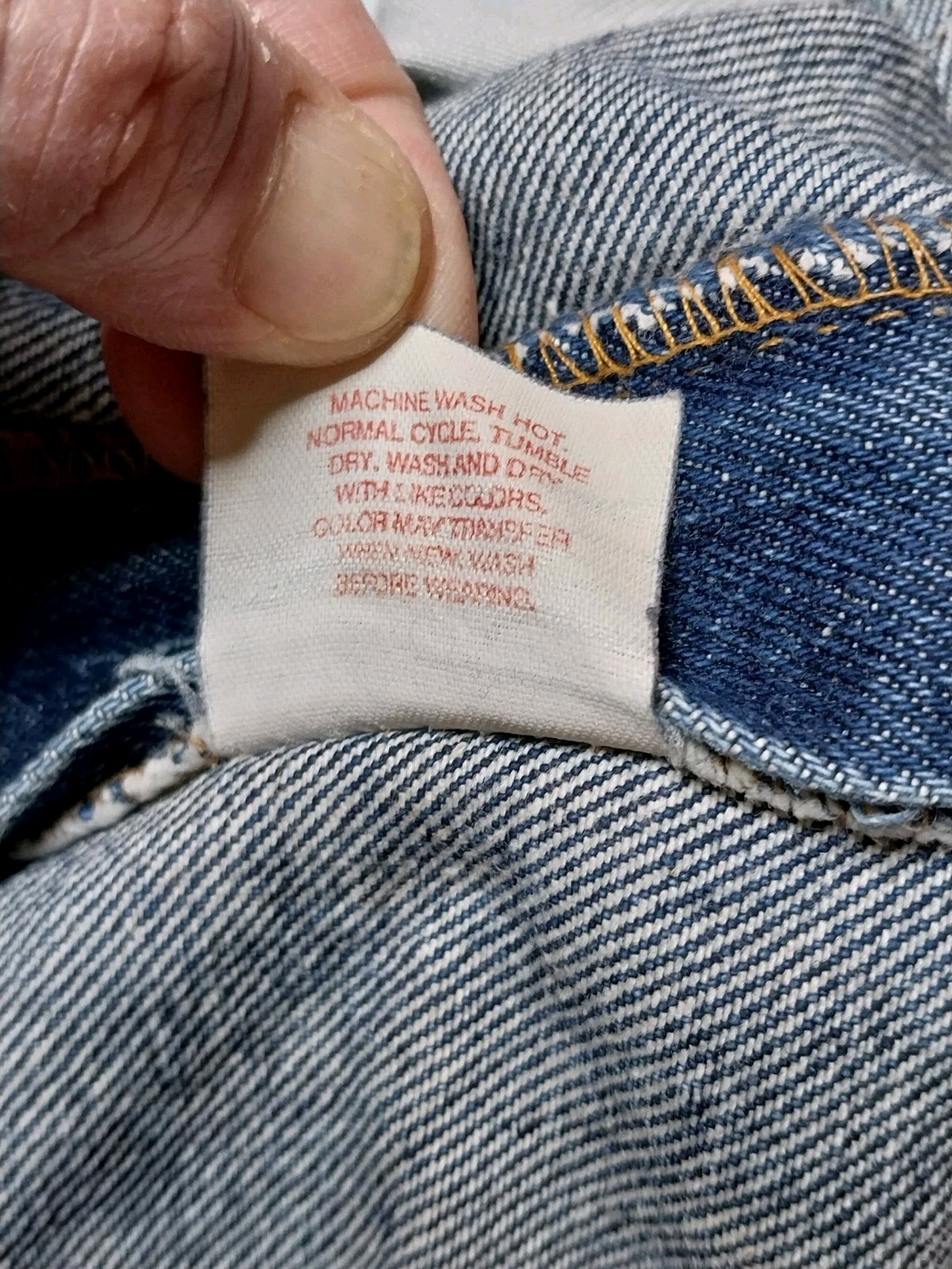 Vintage Levi’s 505 ORANGE TAB Jeans Men’s Sz 36×30 Straight Blue 80s See Pics