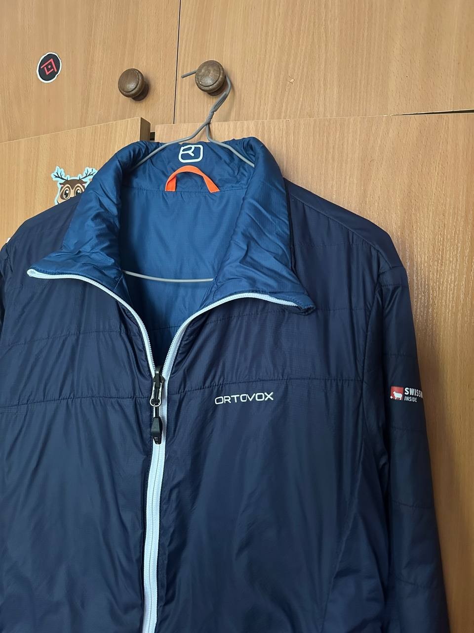 Ortovox Swisswool Piz Boval Reversible Jacket Men’s Size M Blue Hiking Outdoor