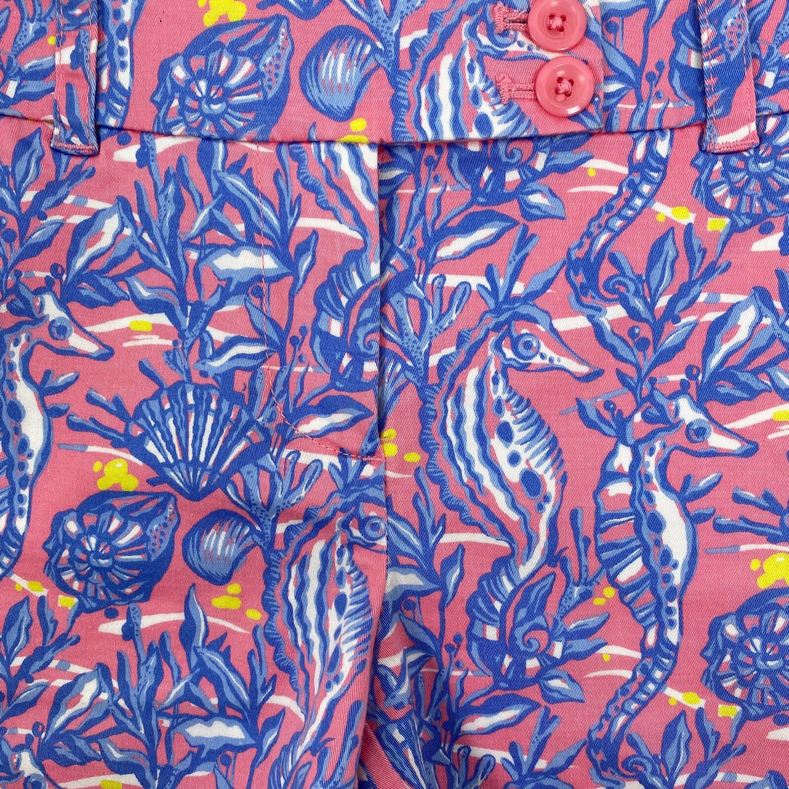 Vineyard Vines Shorts Size 2 Seahorse Clams Shells Preppy Colorful SS-758