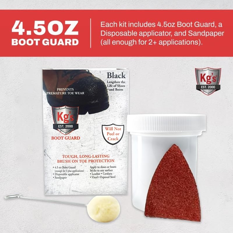 Boot Guard Brush On Toe Protection Liquid for Tough, Long-Lasting Safety on B…