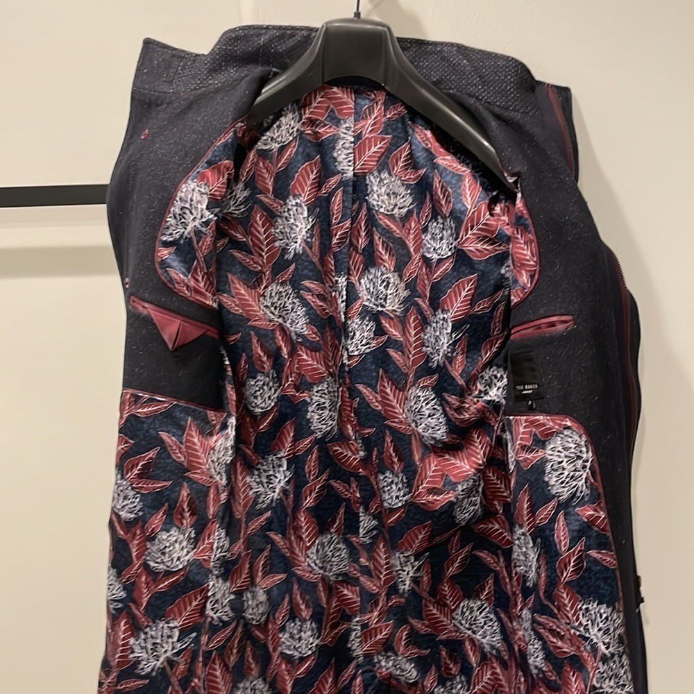 Ted Baker navy speckled coat