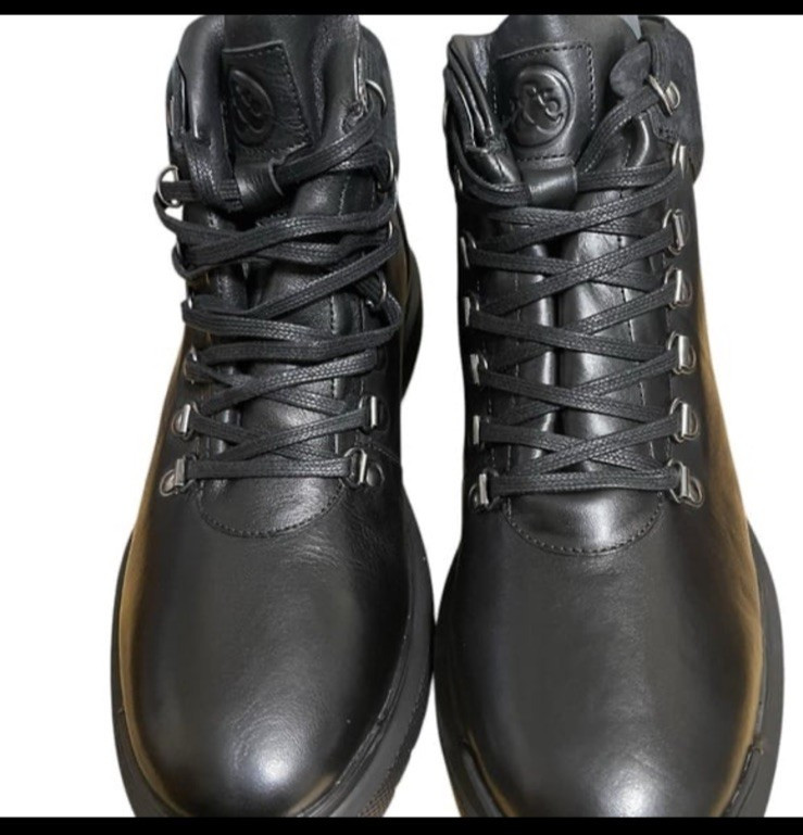 Thomas & Vine Sherman Leather Water Resistant Black Comfort Foam Boots sz 10 NIB