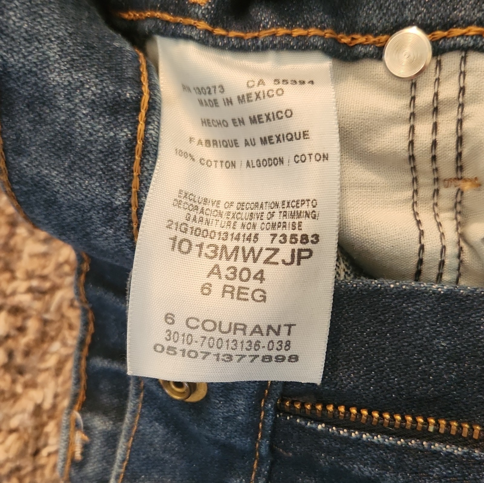 Wrangler Boys Dark Wash Denim Jeans Straight Leg Regular Fit Size 6 REG