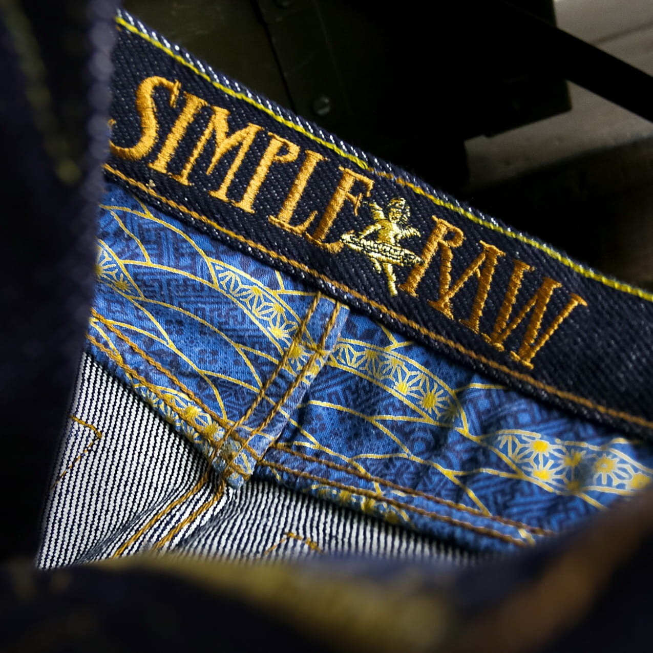 Simple&Raw GoldStar 25oz Red Selvedge Denim Men’s Jeans Slim Straight Fit