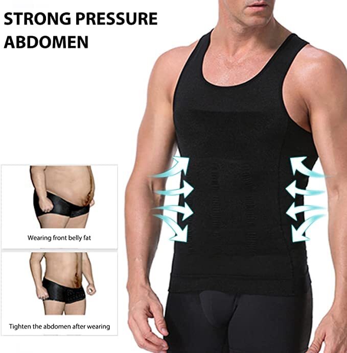 Gynecomastia Compression T-Shirts Chest Slimming Vest Men Body Shaper Tank Top