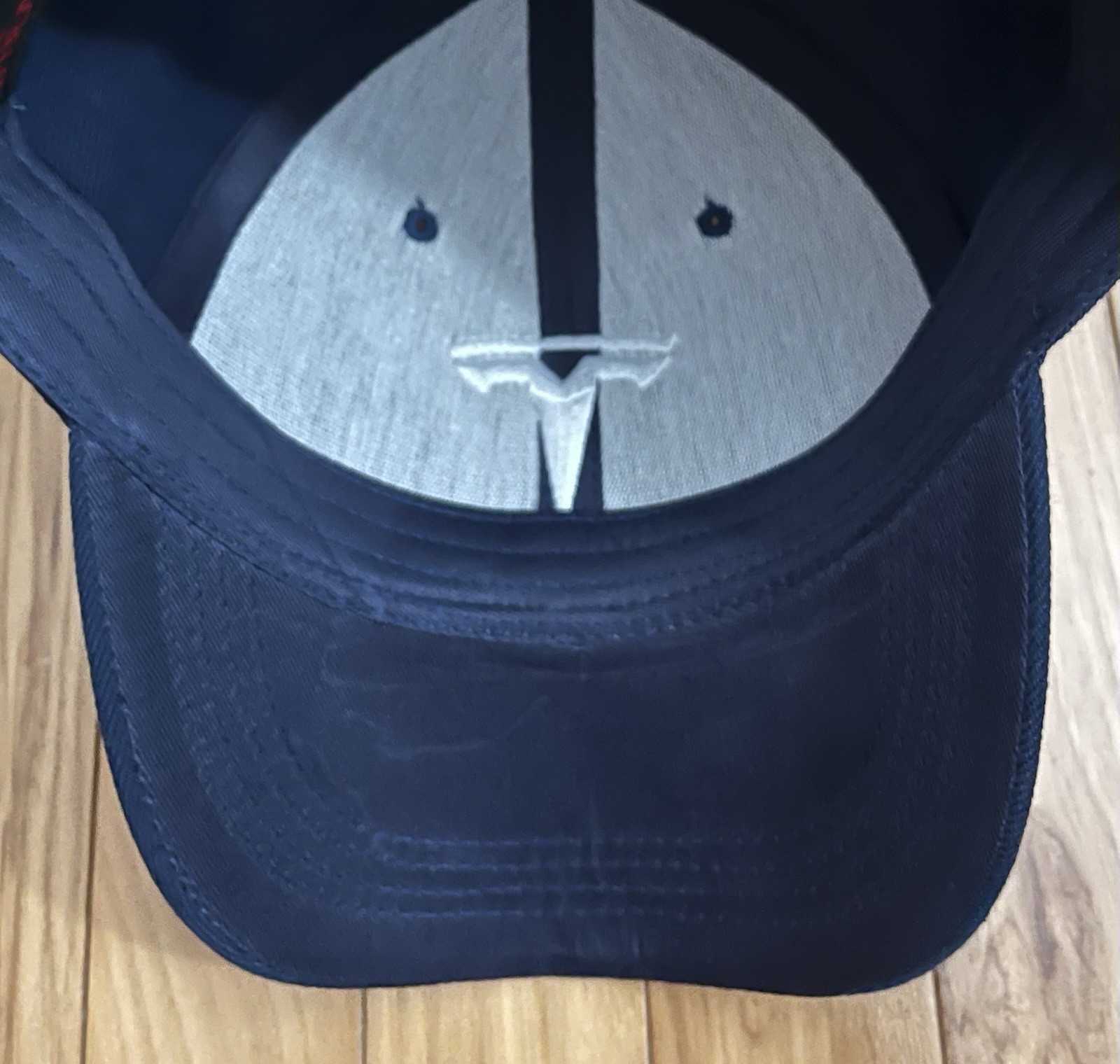 Tesla Logo Embroidered Baseball Cap . Adjustable. Navy