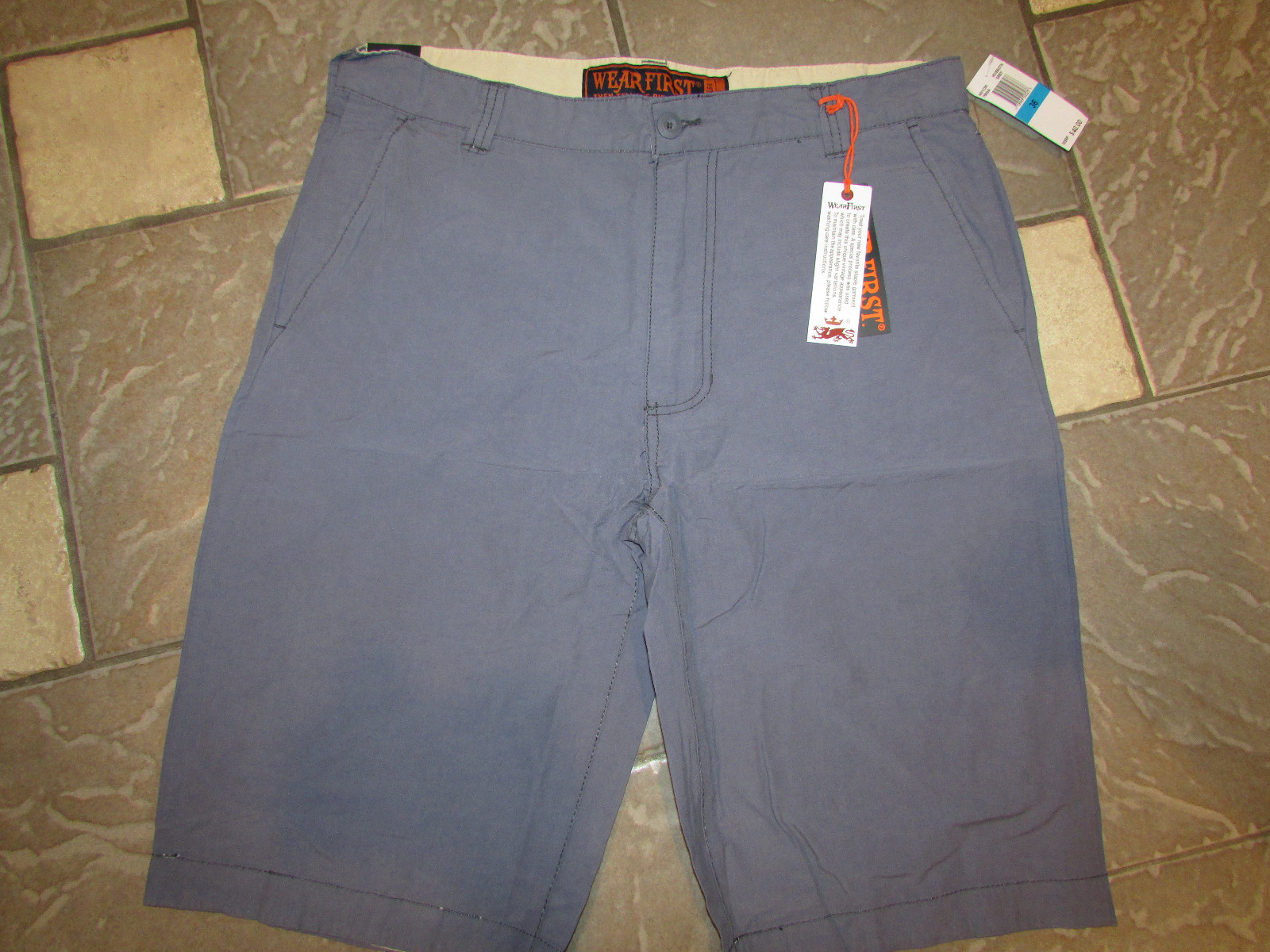 NEW WEAR FIRST WEARFIRST GRAY SHORTS MENS 34 M01C90 FREE SHIP