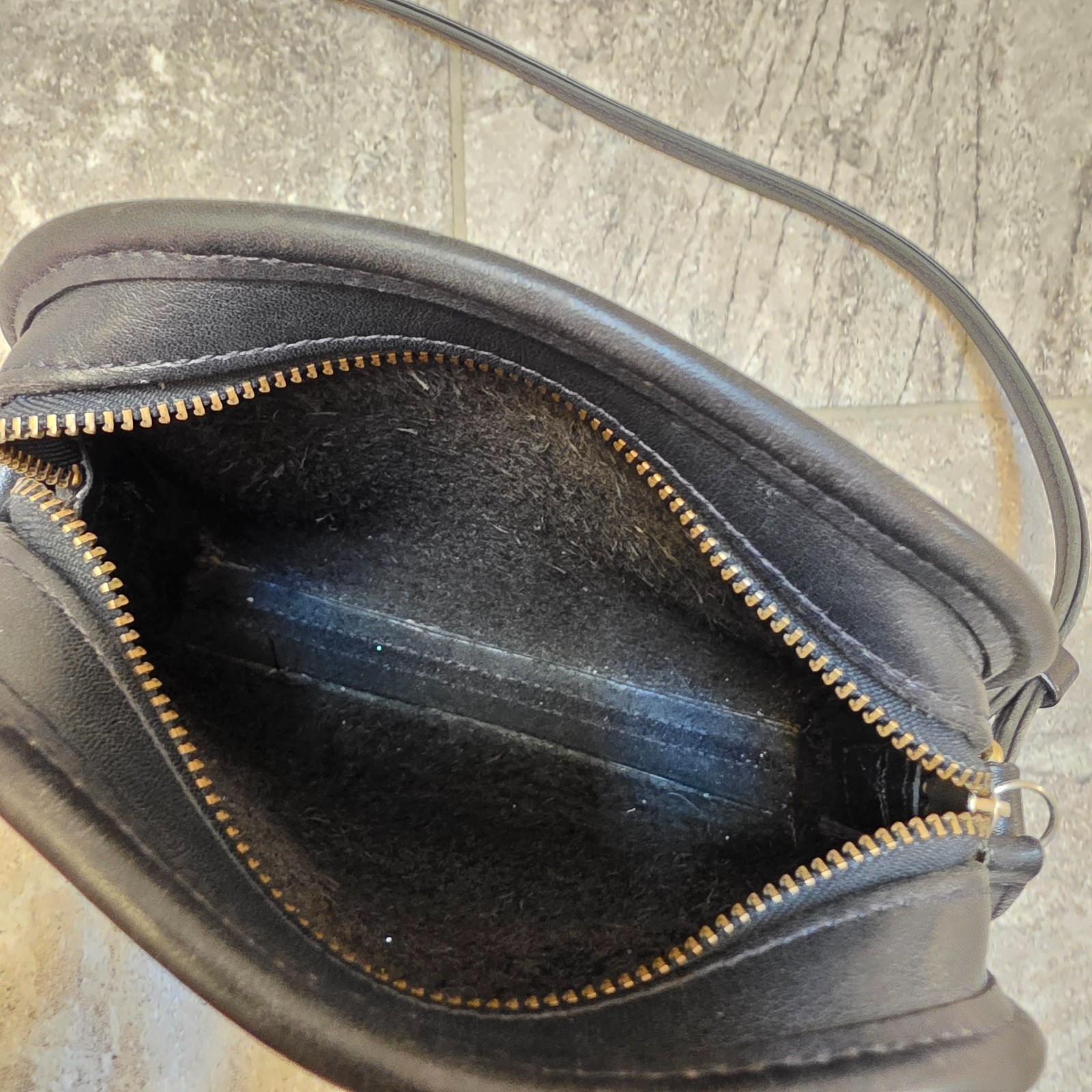 COACH Vintage Abbie Black Leather Crossbody Shoulder Bag Handbag Purse 9017