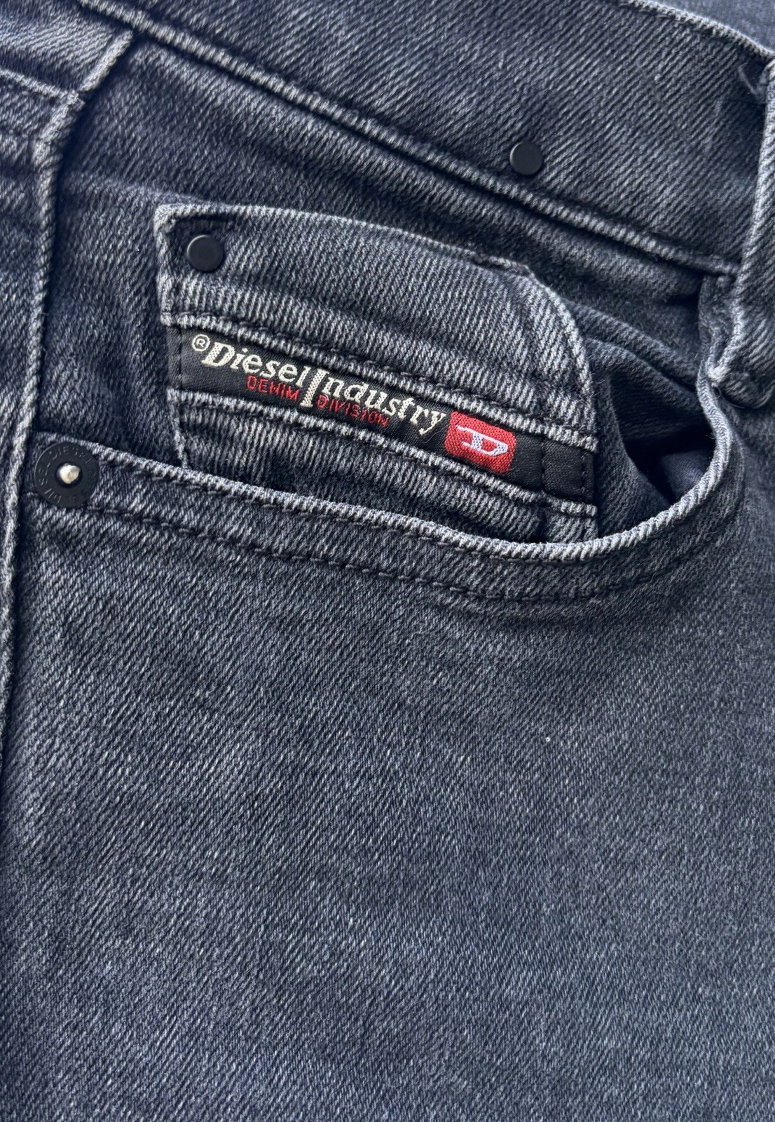 Diesel D-Ebbey-Low Waist,Bootcut,Stretch,Jeans, Black/02 W28 L32 0870G