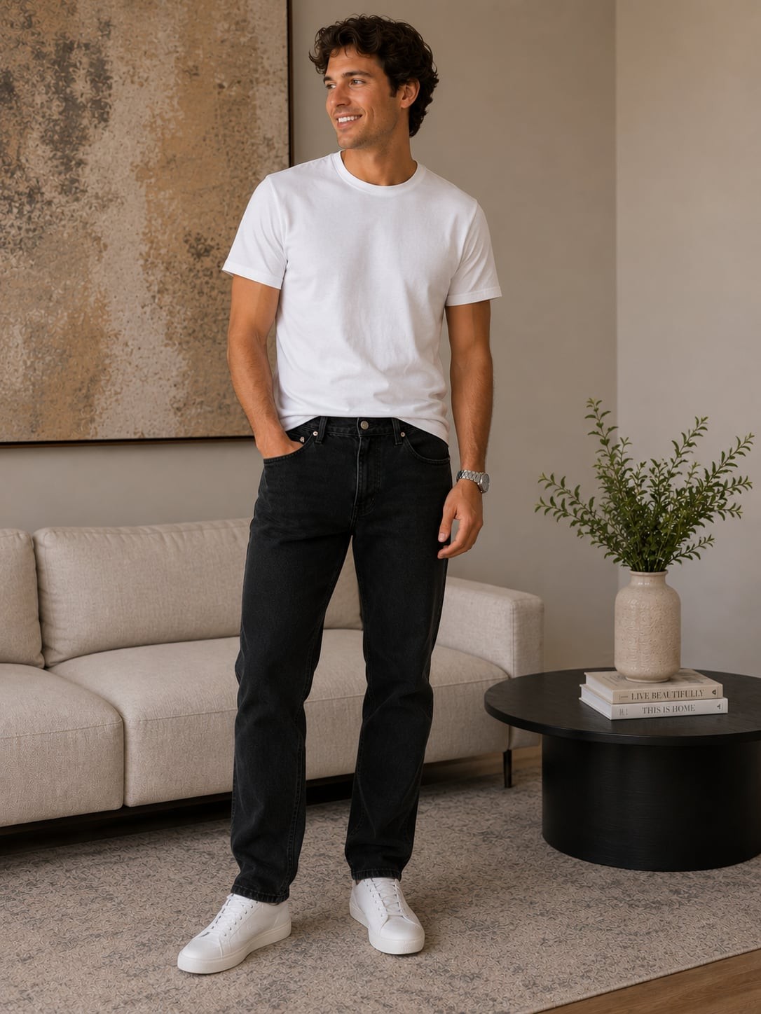 Levi’s 505 Regular Fit Straight Leg Jeans in Black