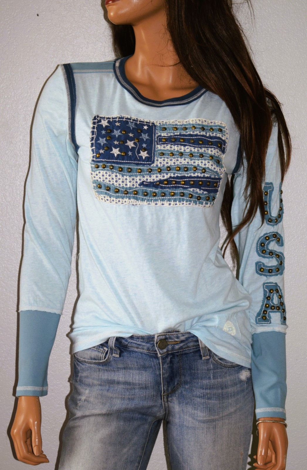 DOUBLE D RANCH Ol’ Glory Tee Size Small