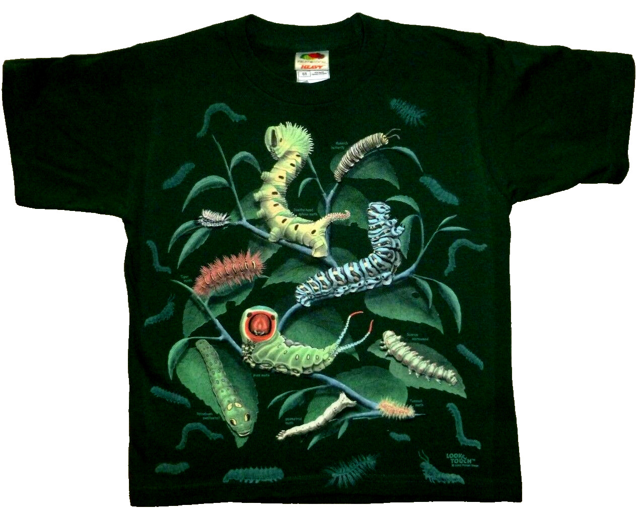 Bugs T-shirt Youth S.M.L.New.Nature.Bug.PAINTED FRONT & BACK.Insect.Caterpillar