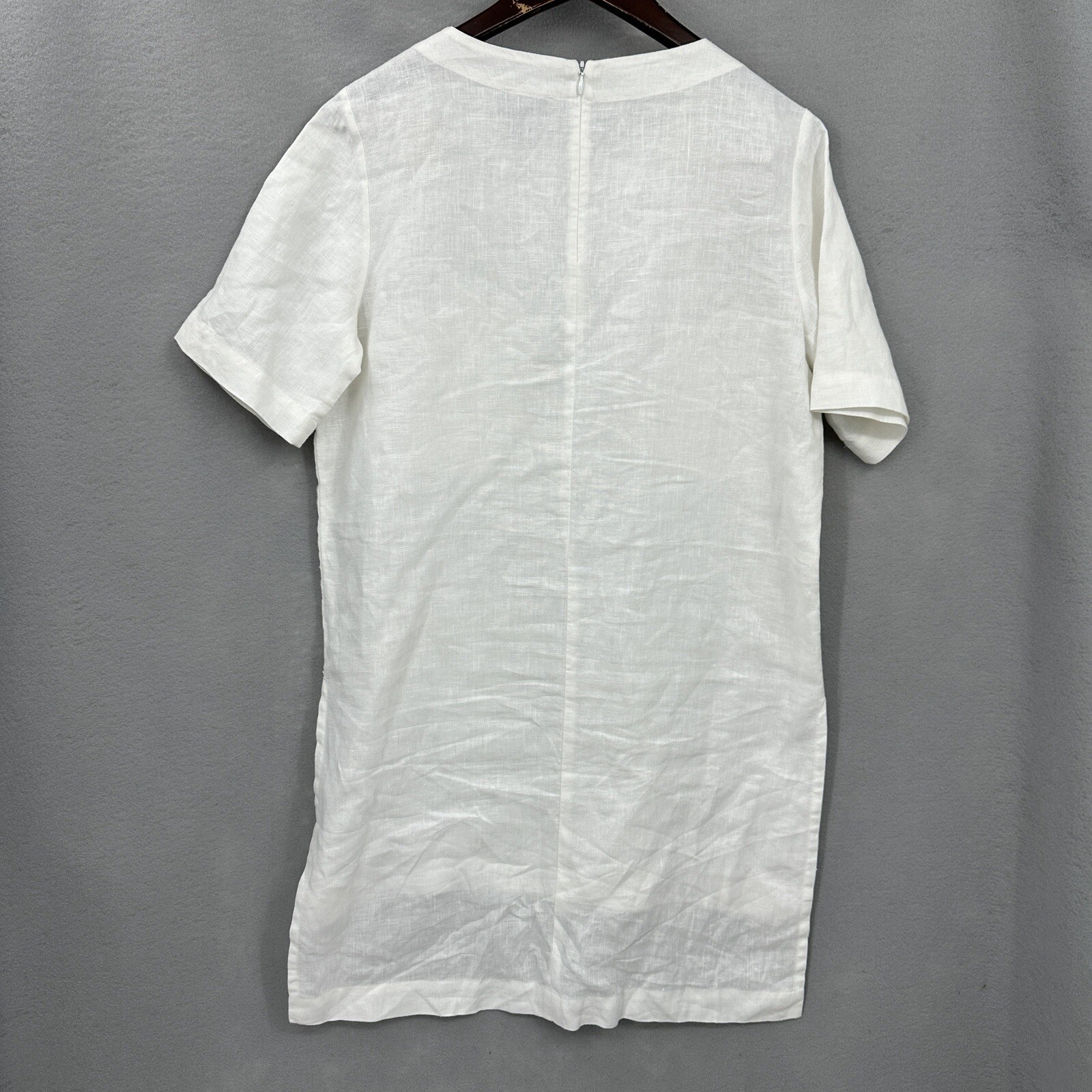 Ronen Chen Blouse Tunic Womens 6 Linen Lagenlook Minimalist Quiet Luxury