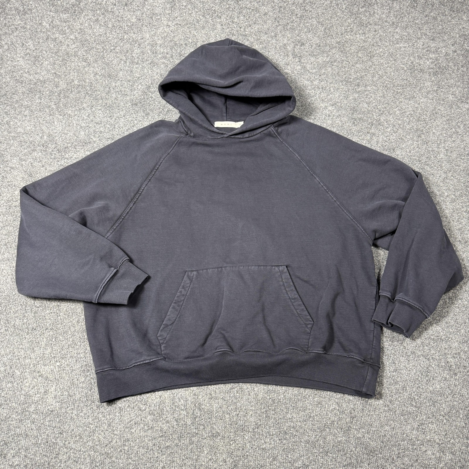 Mnml Hoodie Mens XL Gray Pullover Fleece Sweatshirt Kangaroo Pocket Relaxed Fit