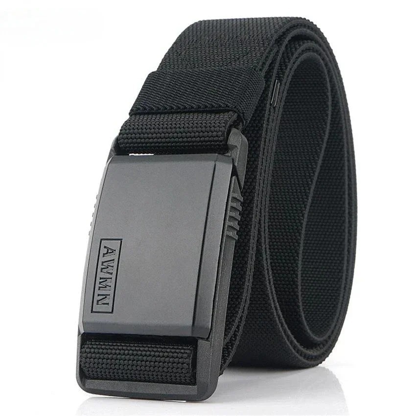 Belt Magnetic Buckle Adjustable Belts For Men Military Combat Elastic Bel
