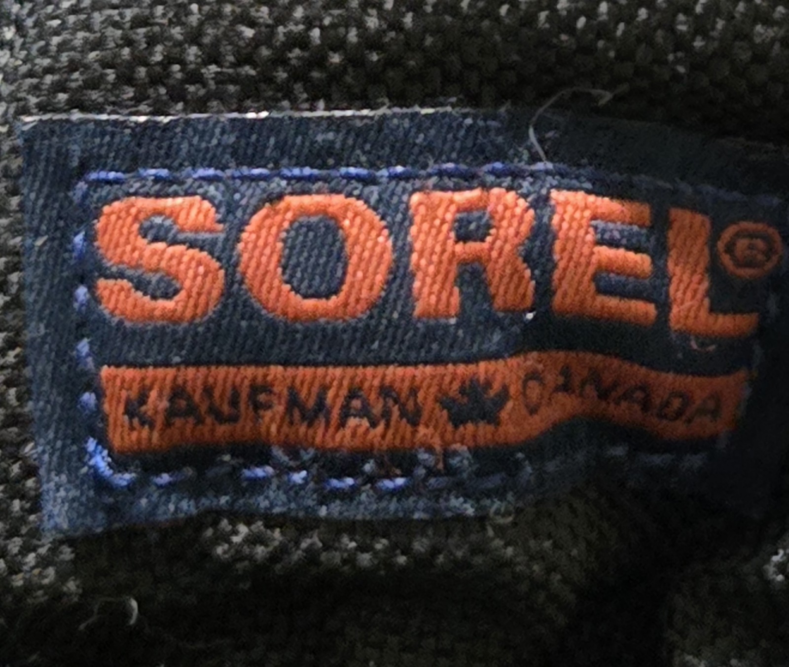 Vintage SOREL Kaufman Black Nylon & Rubber Winter Boots Faux Fur Trim Canada 6