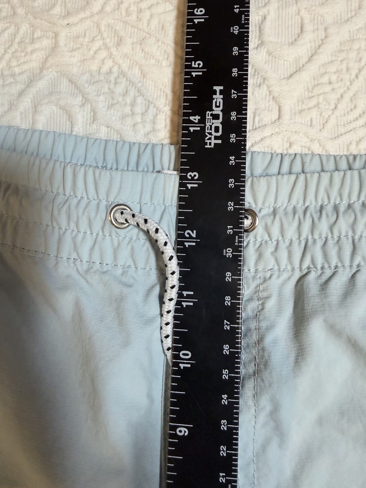 PacSun Drawstring Shorts lightweight performance fabric Mens XL Light Blue