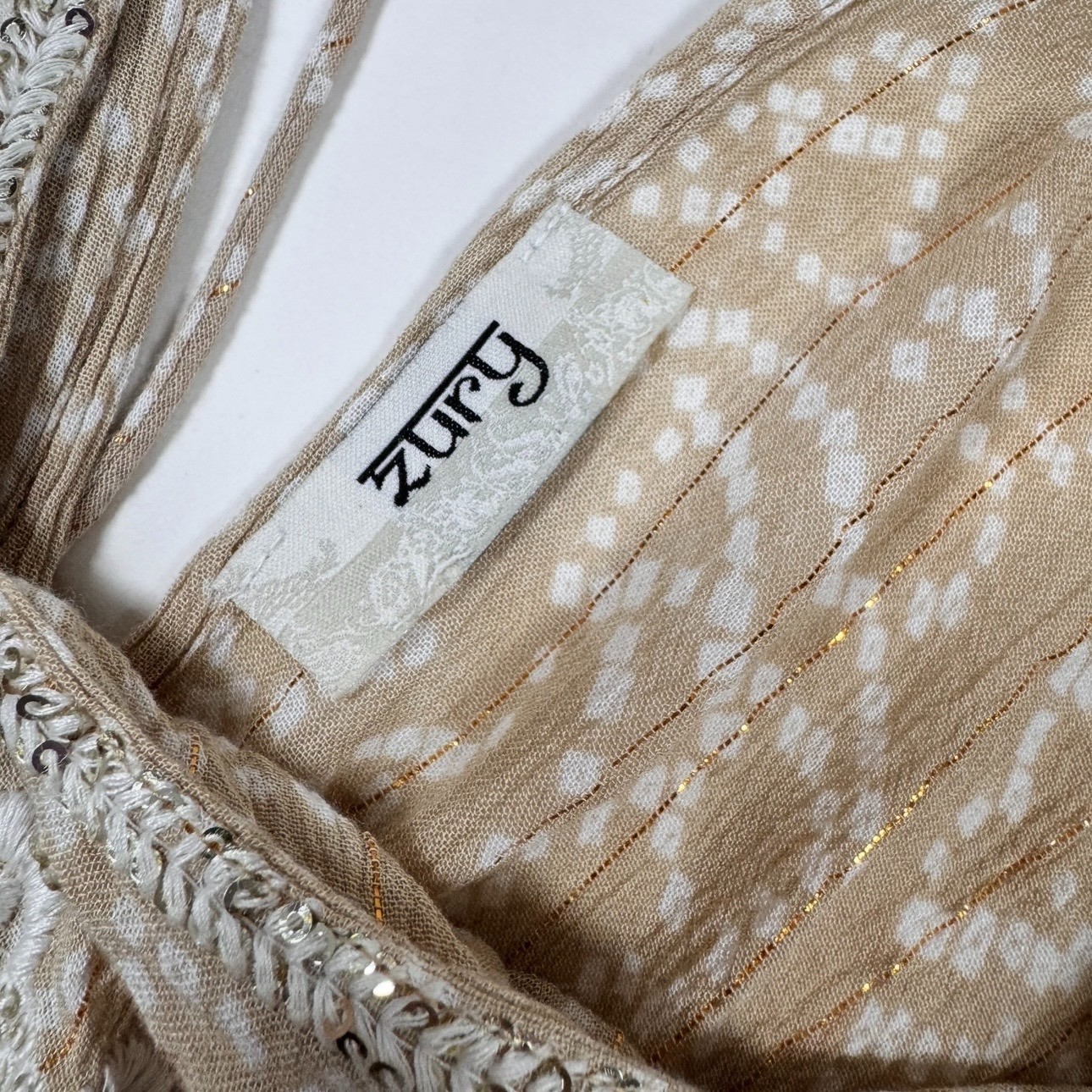 Flowy Boho Embroidered Cotton Tiered Maxi Dress Sz S Kaftan Beach Babydoll