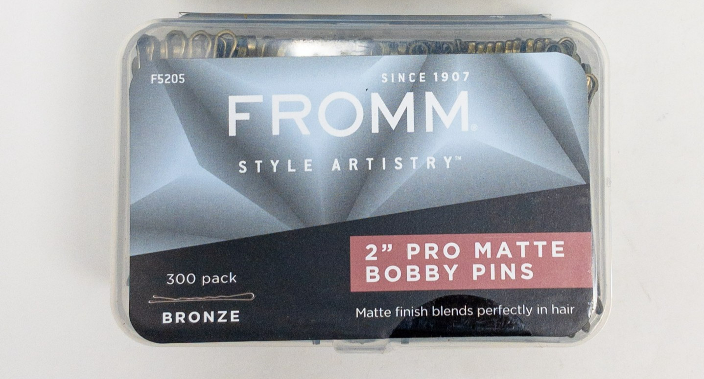 FROMM Diane 300-Pack 2-inch BRONZE Pro Matte Hair Stylist Bobby Pins – F5205