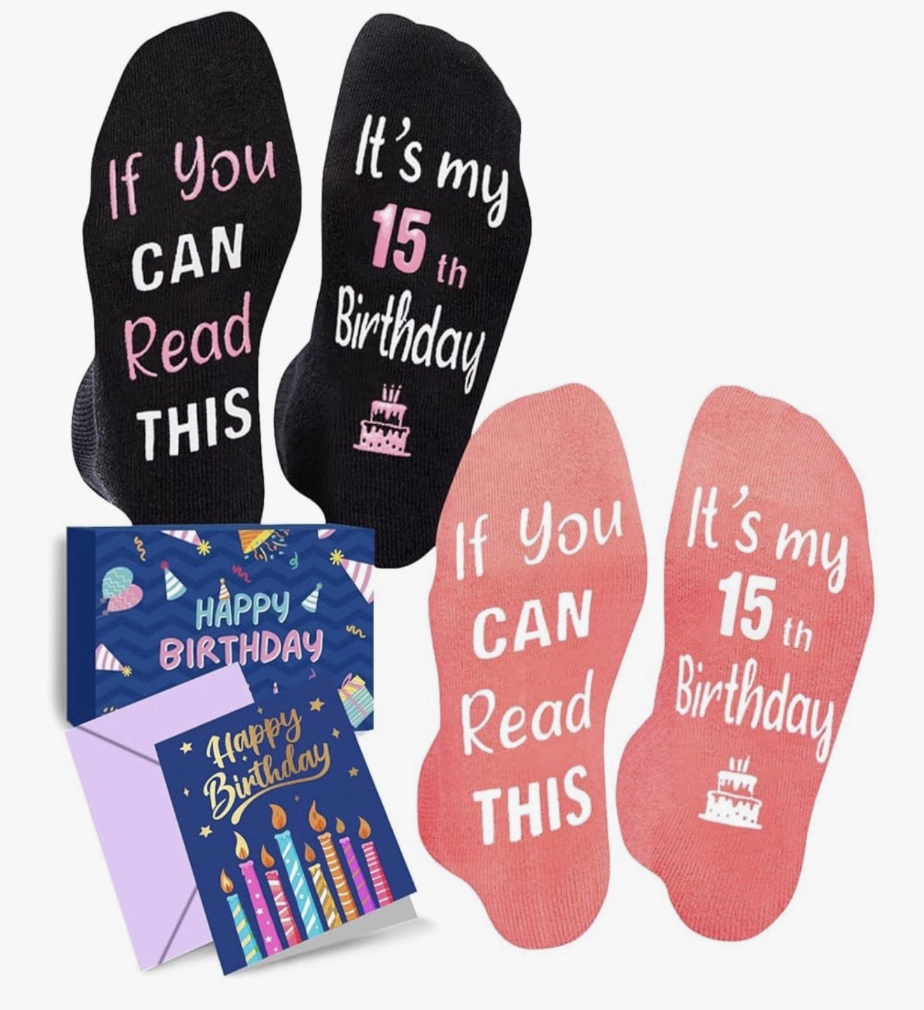 Happypop 15th Birthday Socks For Teens