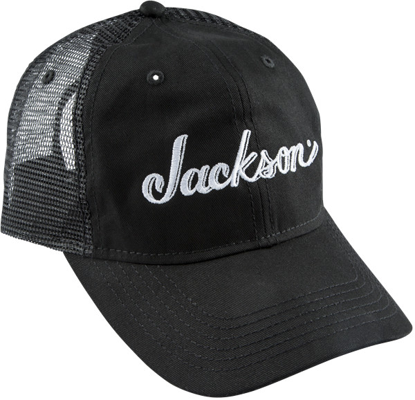 Jackson Guitars Trucker Hat, Black, Adjustable One Size fits Most Snap Back