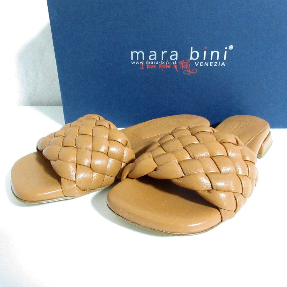 mara bini handling Intre Sandals Mules 05221712121 36 9.1″” Brown Women USED