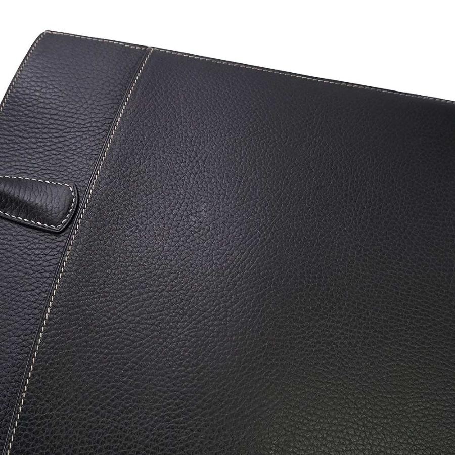 Hermes Bag White Bus GM 40 Handbag Black Fjord Leather W15.7xH11.6in B Stamp 99