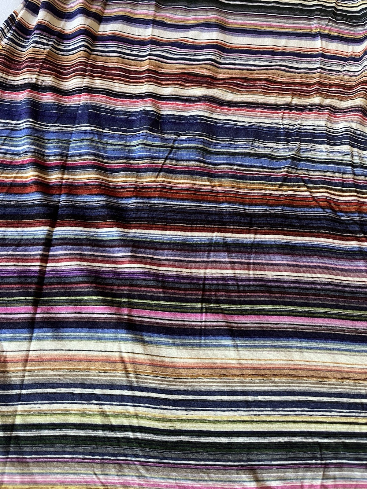 Multicolored Earth Tones Striped Sleeveless Mini Dress Size Medium Boho Chic