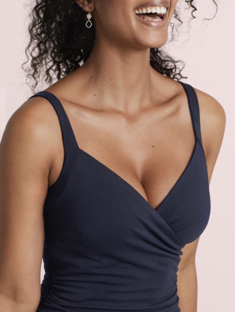 BRAVISSIMO Strappy Leila Dress Navy Midi Party Evening Work Dress RRP£60 BR019