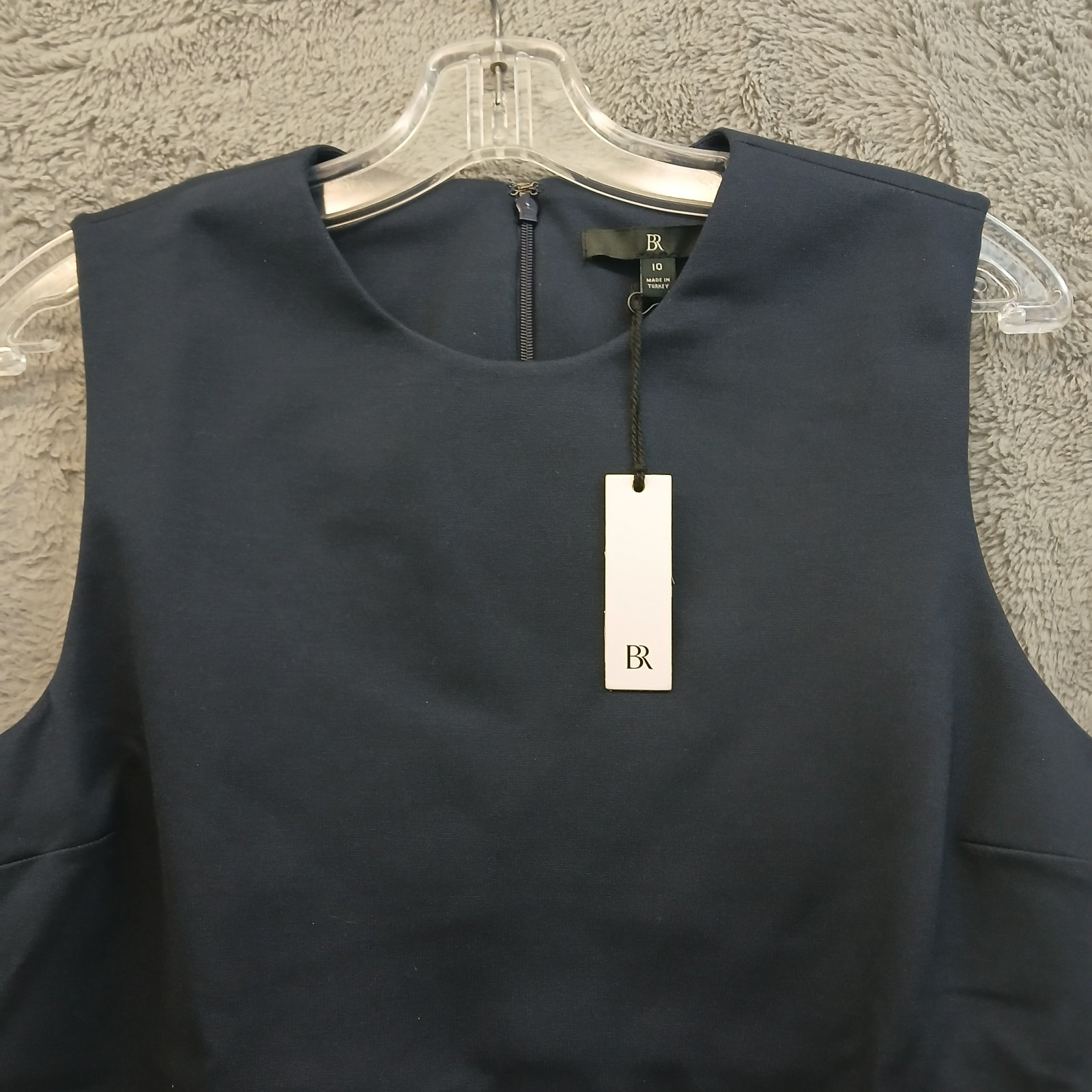 Banana Republic Everywhere Ponte Sheath Mini Dress Crew Neck NWT Navy Blue