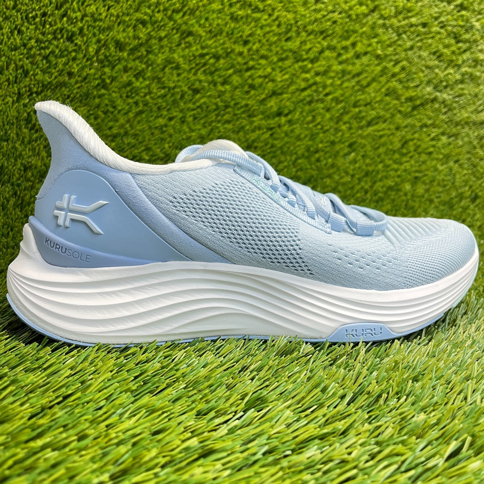 Kuru Atom 2 Womens Size 9.5D Blue White Athletic Running Walking Shoes Sneakers