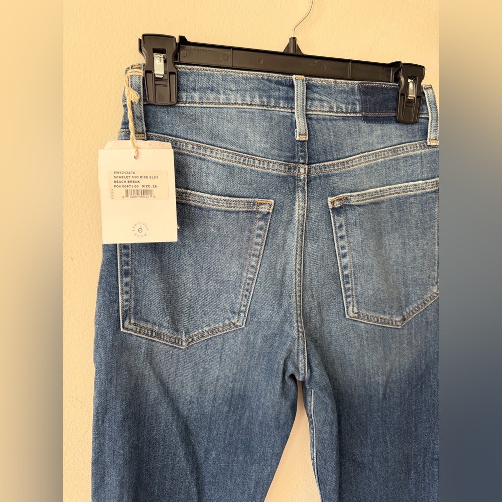 🌴 Ética Scarlet Mid-Rise Slim Jeans — Beach Break (Size 26) — NWT