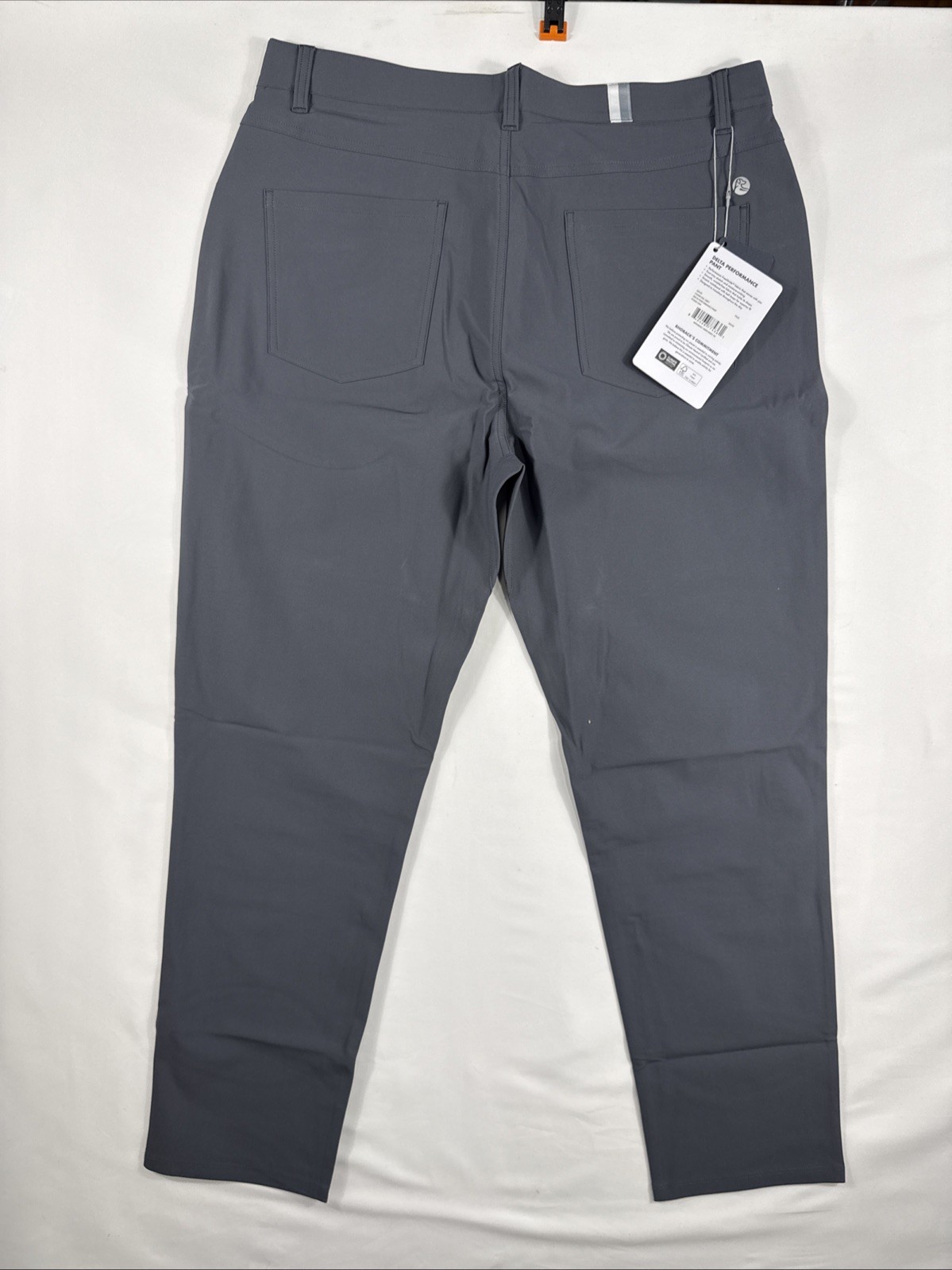 Rhoback Men’s Delta Performance Pant Charcoal Grey Size 36×30