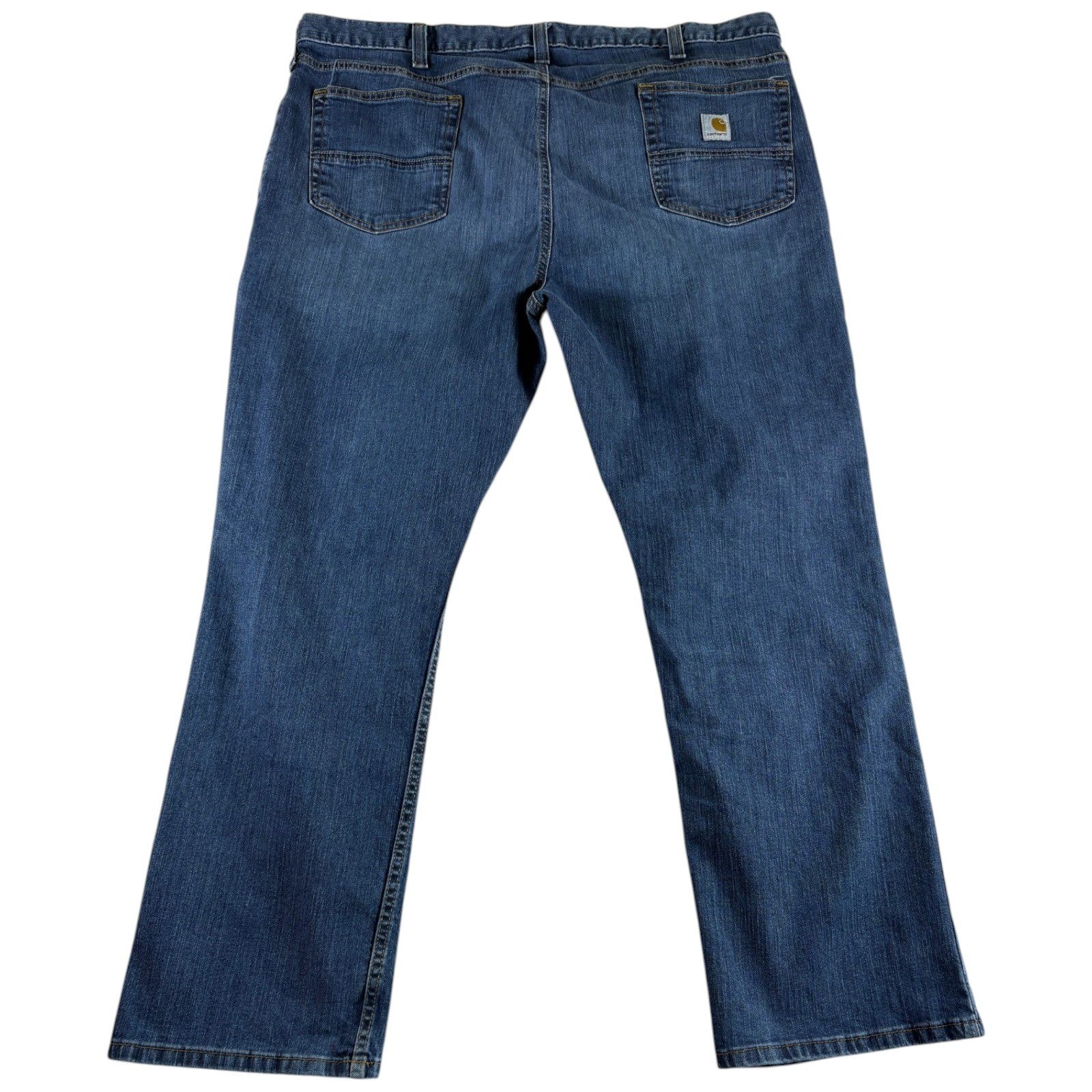 Carhartt Relaxed Fit Jeans Mens 42×30 Blue Denim Straight Leg Workwear Casual