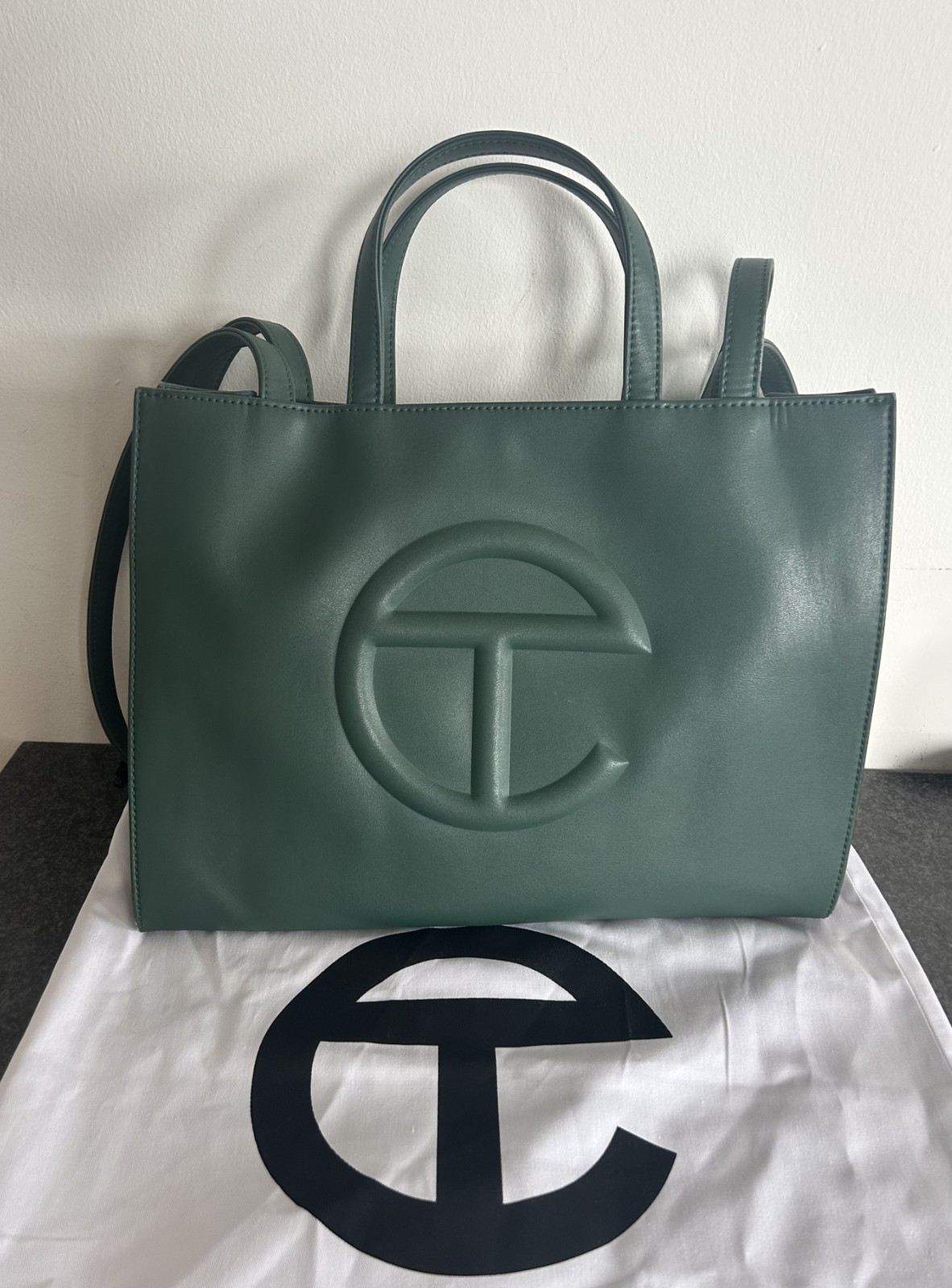 Telfar Medium Shopping Bag – Dark Olive