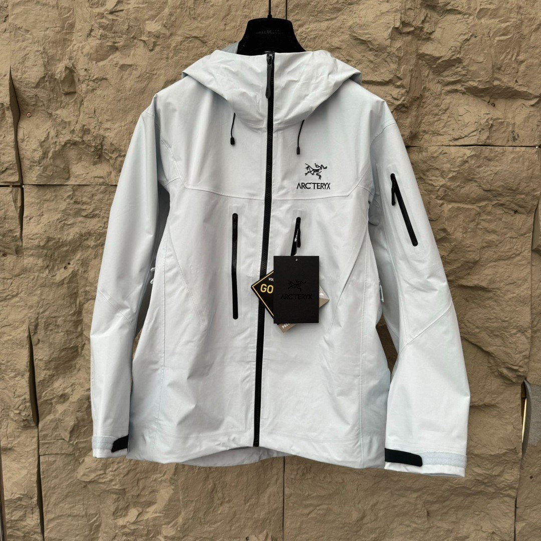 Arcteryx Alpha SV winter Jacket Men’s light Grey ( white) Size L new