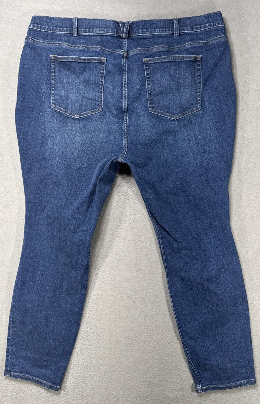 Duluth Flex Daily Denim Skinny Jeans Womens Size 24Wx30 Blue Preppy Dark Wash