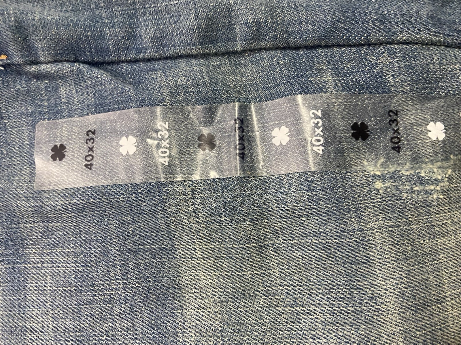 Lucky Brand 363 Vintage Straight Jeans Men’s 40×32 Blue Stretch Denim Distressed