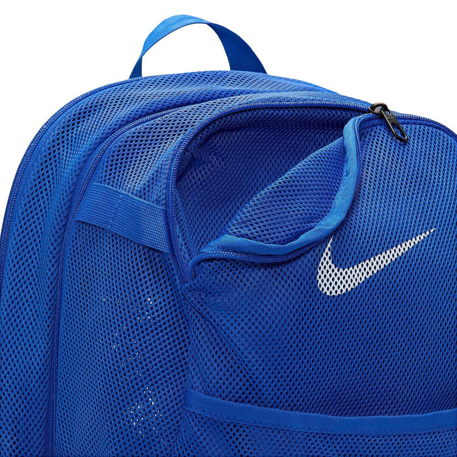 Nike Brasilia Mesh Training Backpack One Size Blue White New BA6050-480