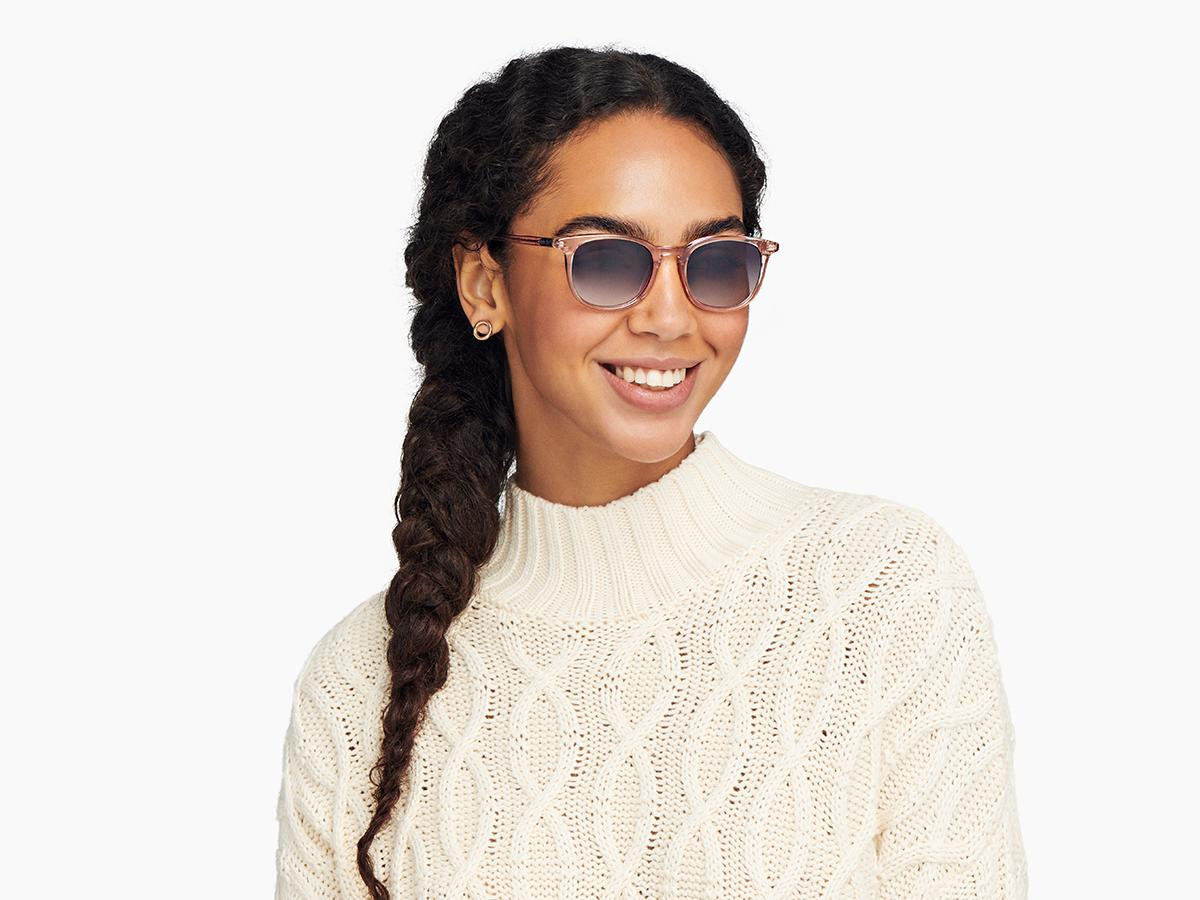 Warby Parker DURAND Sunglasses Frames Rose Water Medium 48-18-142 mm NWT*