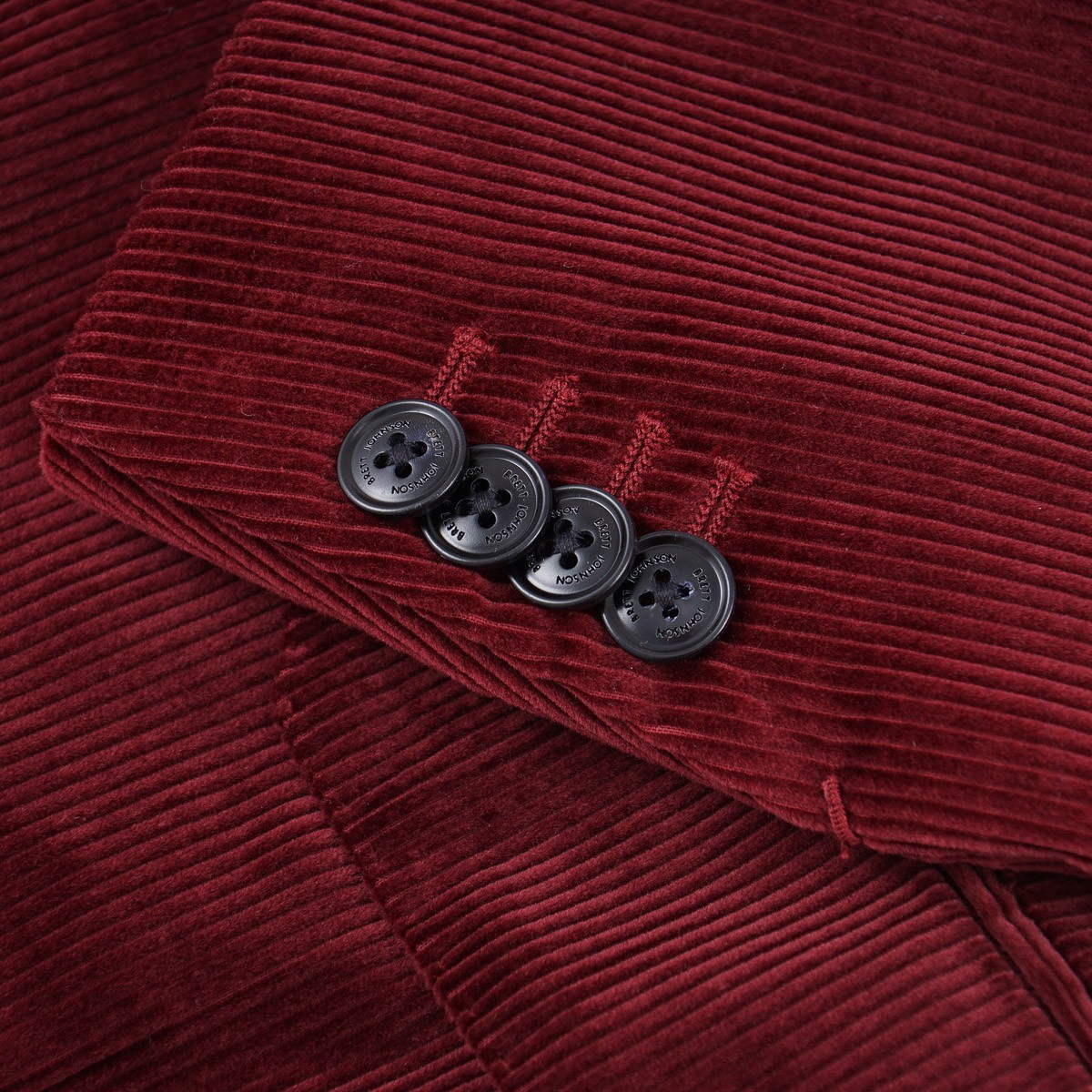 Brett Johnson Cherry Burgundy Velvet Corduroy Cotton Sport Coat 44R (Eu 54) New