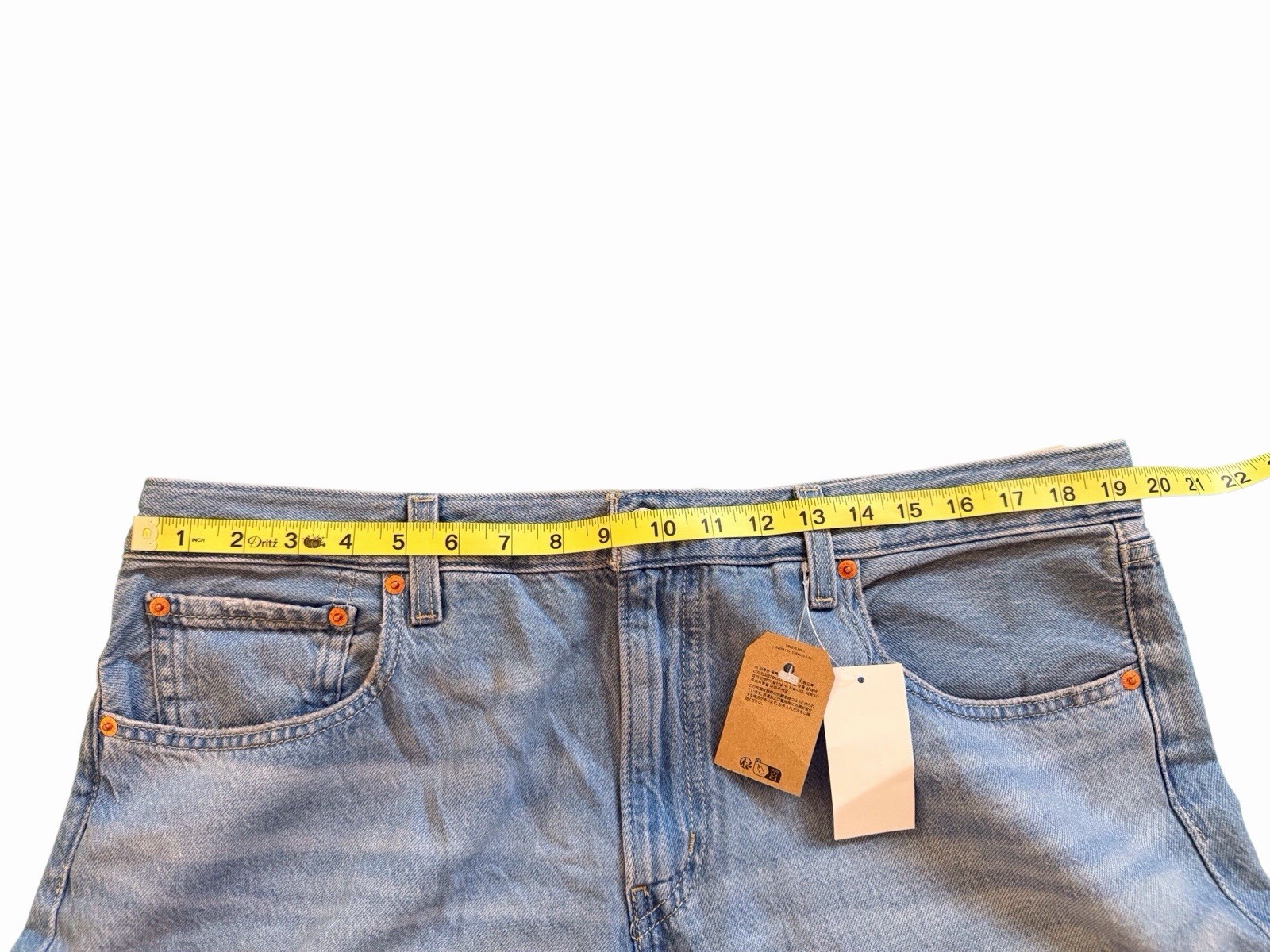 NWT Levi’s Low Pro Jeans Size 34 Light Wash Mid Rise Straight Leg Denim