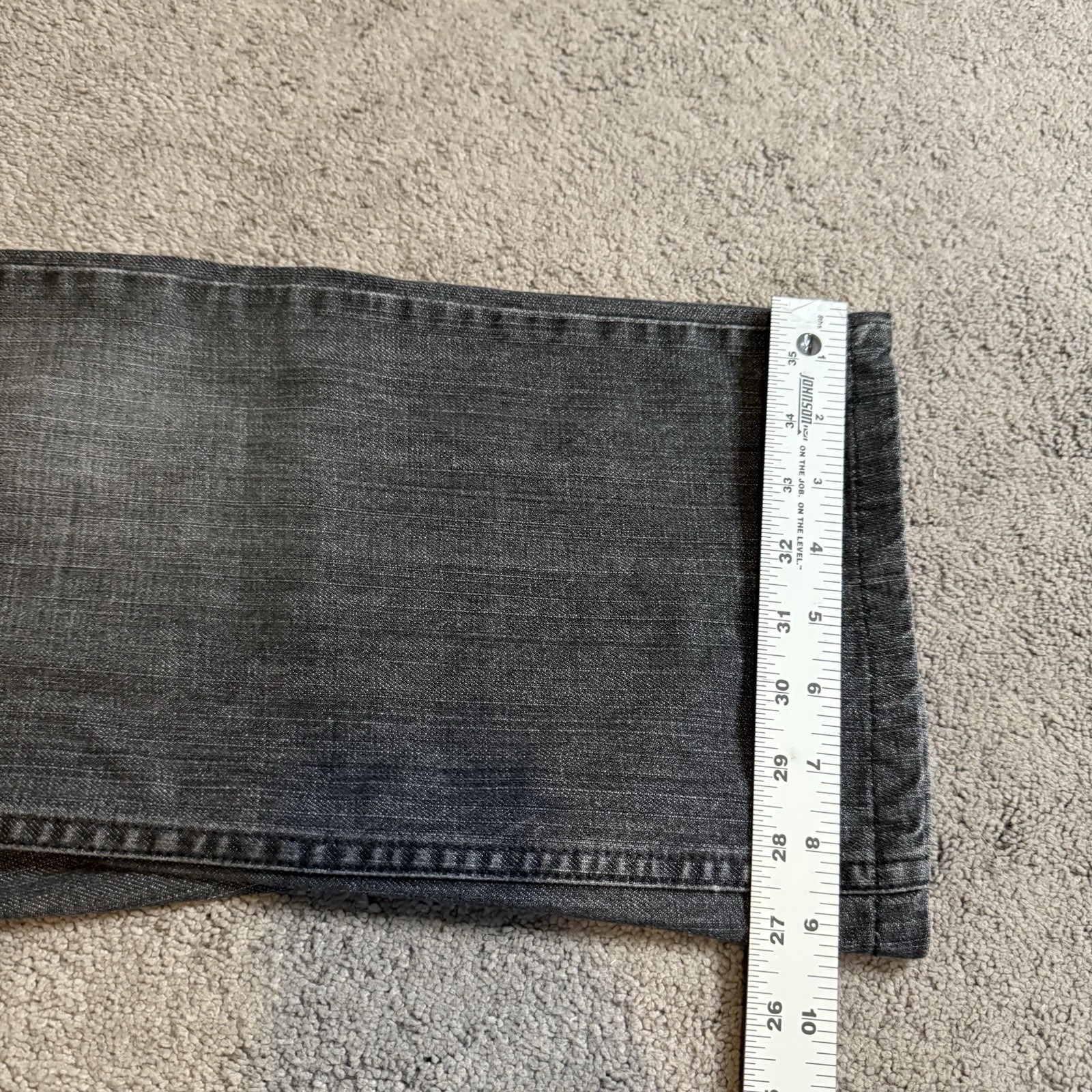 Levi’s 559 Relaxed Straight Charcoal Gray Jeans Men’s Meas. 36×28(tag36x30)